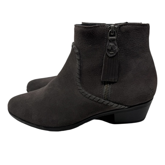 Jack Rogers Dylan Suede Charcoal Gray Booties - Picture 10 of 12